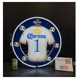 Corona Extra beer soccer / with futbol jersey, neon sign