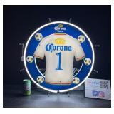 Corona Extra beer soccer / with futbol jersey, neon sign