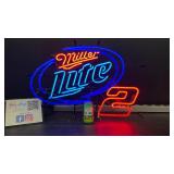 Miller Lite #2 neon sign