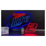 Miller Lite #2 neon sign