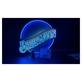 Blue Moon neon sign