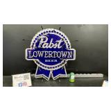 PBR Pabst Blue Ribbon, Lowertown St Paul, neon sign