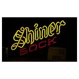 Shiner Bock neon sign