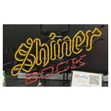 Shiner Bock neon sign