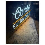 Coors Extra Gold neon sign