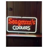 Seagrams Coolers neon sign