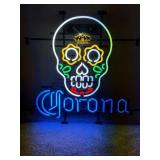 Corona Day of the Dead neon skull