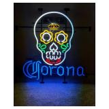 Corona Day of the Dead neon skull