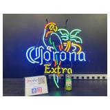 Corona Extra parrot, neon sign