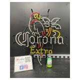 Corona Extra parrot, neon sign