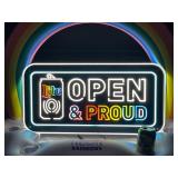 Lite Pride "Open & Proud" LED with inflatable rainbow, Lot of 2 items