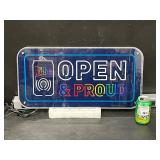 Lite Pride "Open & Proud" LED with inflatable rainbow, Lot of 2 items