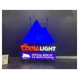 Coors color changing LED sign, Official Beer of US Bank Stadium,