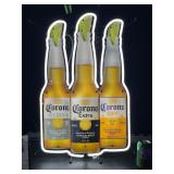 Corona bottles: Corona Premier, Corona Extra, Corona Light