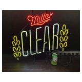 Miller Clear neon sign