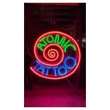 Atomic Tattoo neon sign