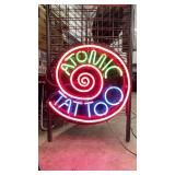 Atomic Tattoo neon sign