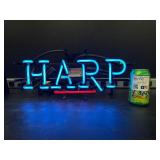 Harp, neon sign
