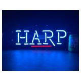 Harp, neon sign