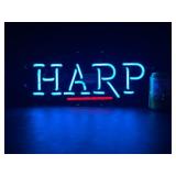 Harp, neon sign