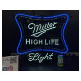 Miller High Life animated neon sign