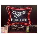 Miller High Life animated neon sign
