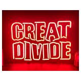 Great Divide neon sign