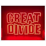 Great Divide neon sign