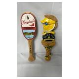 Lot of 2 tap handles: Leinenkugel