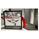 Coors Light, Official Beer Sponsor of the NFL, mirror, NOS