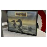 E&J Brandy and Ducks Unlimited 1995 Limited Edition mirror, signed and numbered, NOS