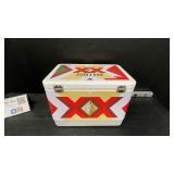 Lot of 2 items: Dos Equis cooler and Blue Moon folding chair / backpack