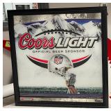 Coors Light, Official Beer Sponsor of the NFL, mirror, NOS
