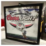 Coors Light, Official Beer Sponsor of the NFL, mirror, NOS
