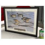 E&J Brandy and Ducks Unlimited 1993 Limited Edition mirror, numbered, NOS