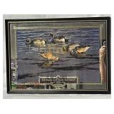 E&J Brandy and Ducks Unlimited 1993 Limited Edition mirror, numbered, NOS