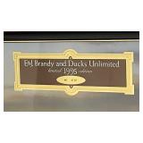 E&J Brandy and Ducks Unlimited 1995 Limited Edition mirror, signed and numbered, NOS