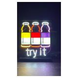 Vitamin Water, "Try It" - neon sign