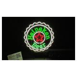 Heineken Beer bottle cap neon sign