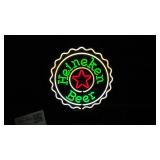 Heineken Beer bottle cap neon sign