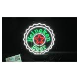 Heineken Beer bottle cap neon sign