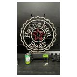 Heineken Beer bottle cap neon sign