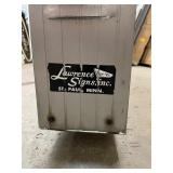 Schmidt Beer outdoor, lighted, commercial sign. Aluminum extrusion cabinet with embossed plastic sign face.