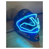 MN Wild, Bud Light neon goalie helmet