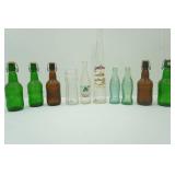 Vintage Glass Bottles. Embossed Grolsch Beer Bottles/porcelain swing tops