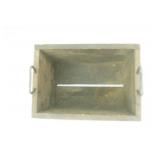 Antique Wooden Box with Metal Handles 10.5"x7.5"x 8"