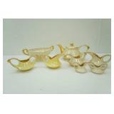Vintage Tea and Serving Set. Pearl China Company. 22k gold trim