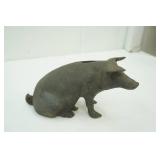 Antique Vintage Cast Metal Buffalo Bill Statue & Coin Bank