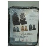 NEW PU Leather Car Seat Covers. Black