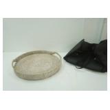 Rolling Duffle Bag & Coffee Table Basket 22" diameter
